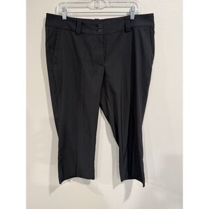Nike Golf Women's Black Dri-Fit Tour Performance Golf Pants‎ Size 14 Pockets